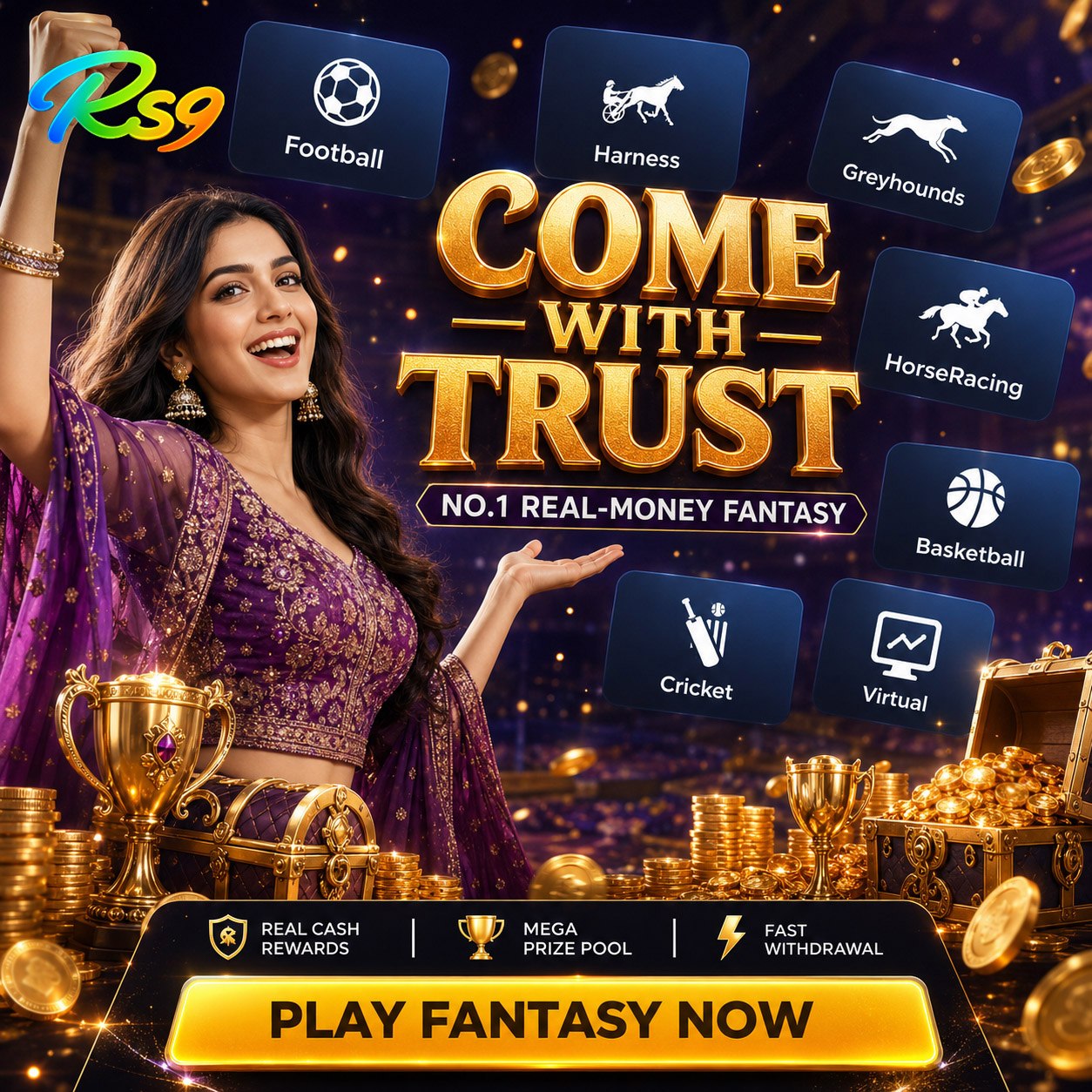 RS9 fantasy sports and mobile gaming presentation
